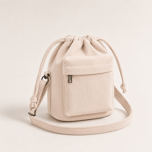 Cord Bucket Umhängetasche