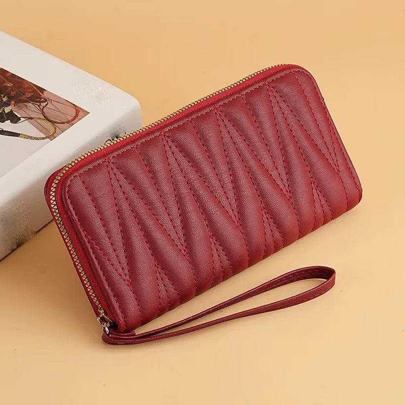 Mila – Damen Portemonnaie mit Steppdesign