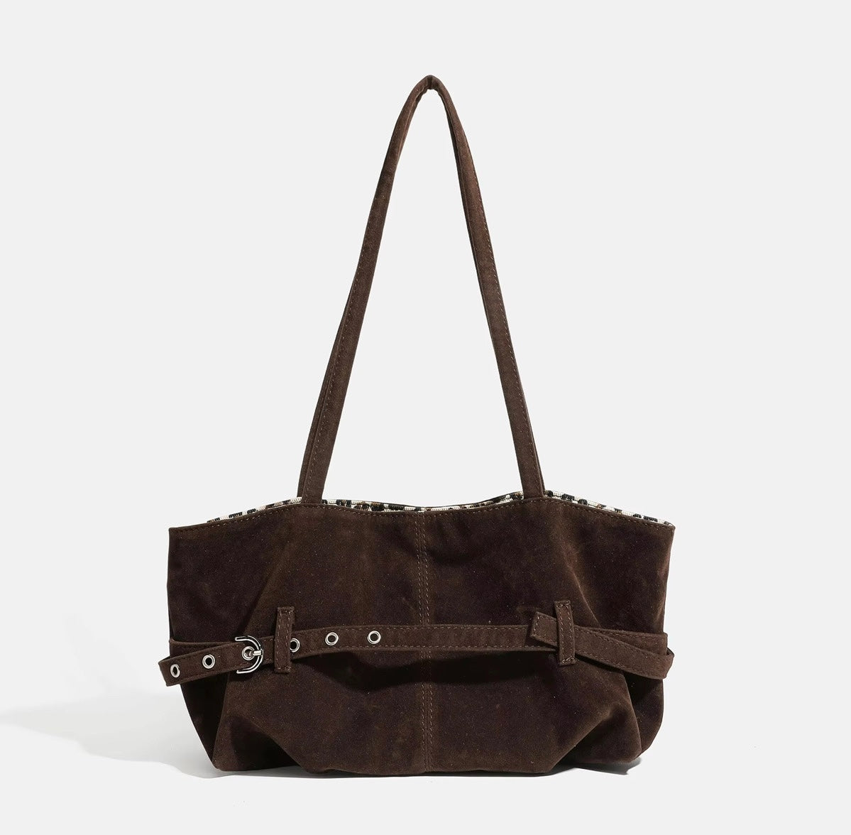Tessa Bag Schultertasche in Wildleder-Optik