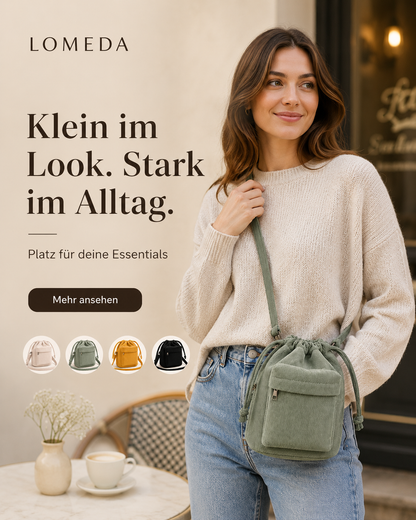 Cord Bucket Umhängetasche