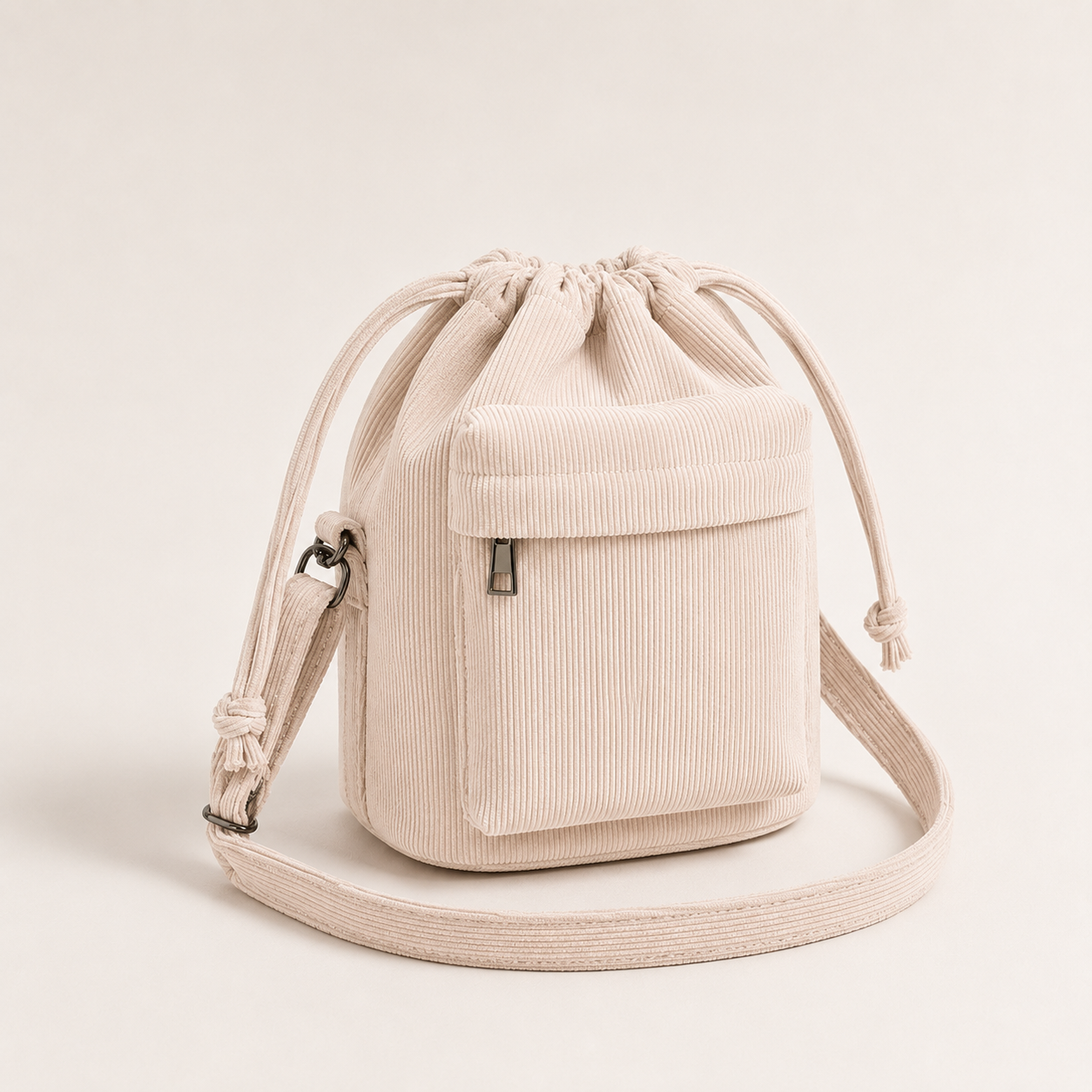 Cord Bucket Umhängetasche