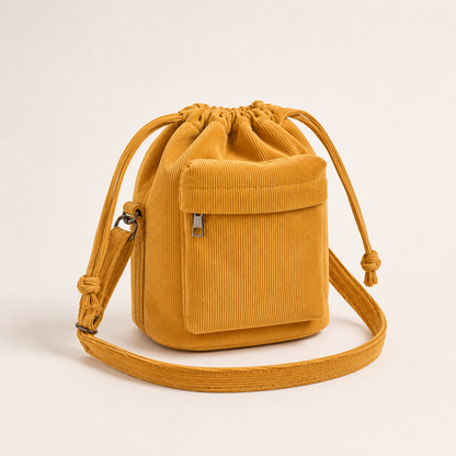 Cord Bucket Umhängetasche