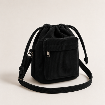 Cord Bucket Umhängetasche