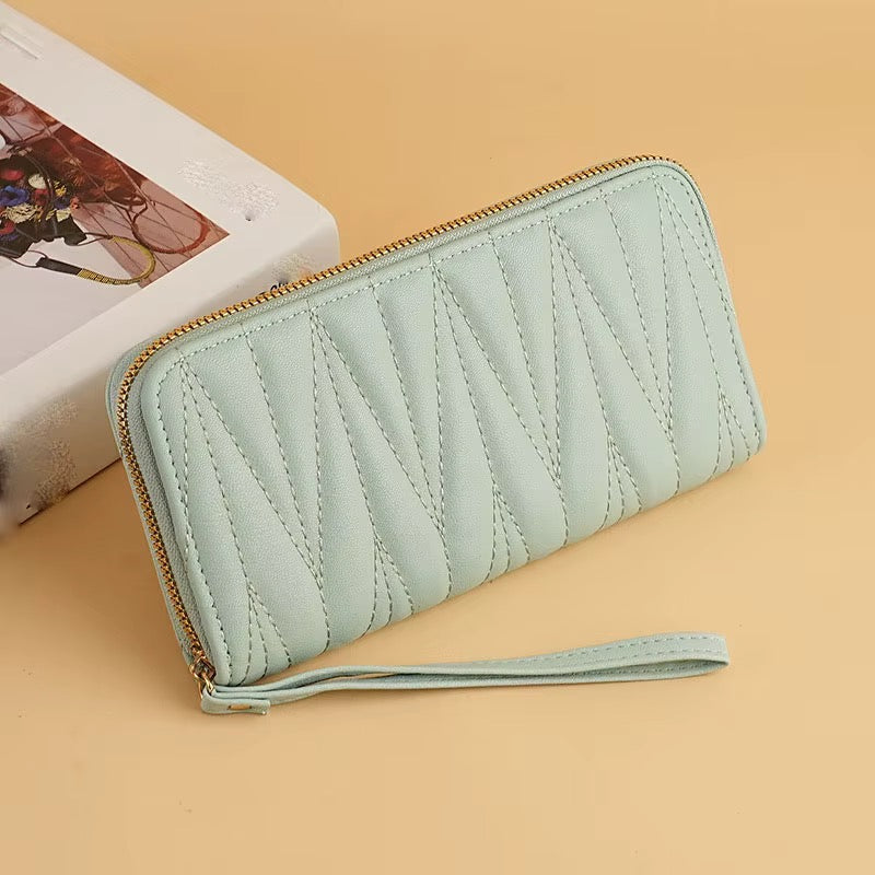 Mila – Damen Portemonnaie mit Steppdesign